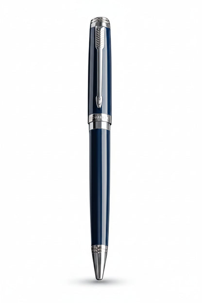 Parker Ambient  Blue Chrome Trim Ball Pen