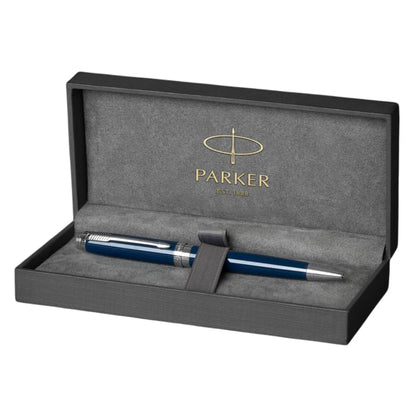 Parker Ambient  Blue Chrome Trim Ball Pen
