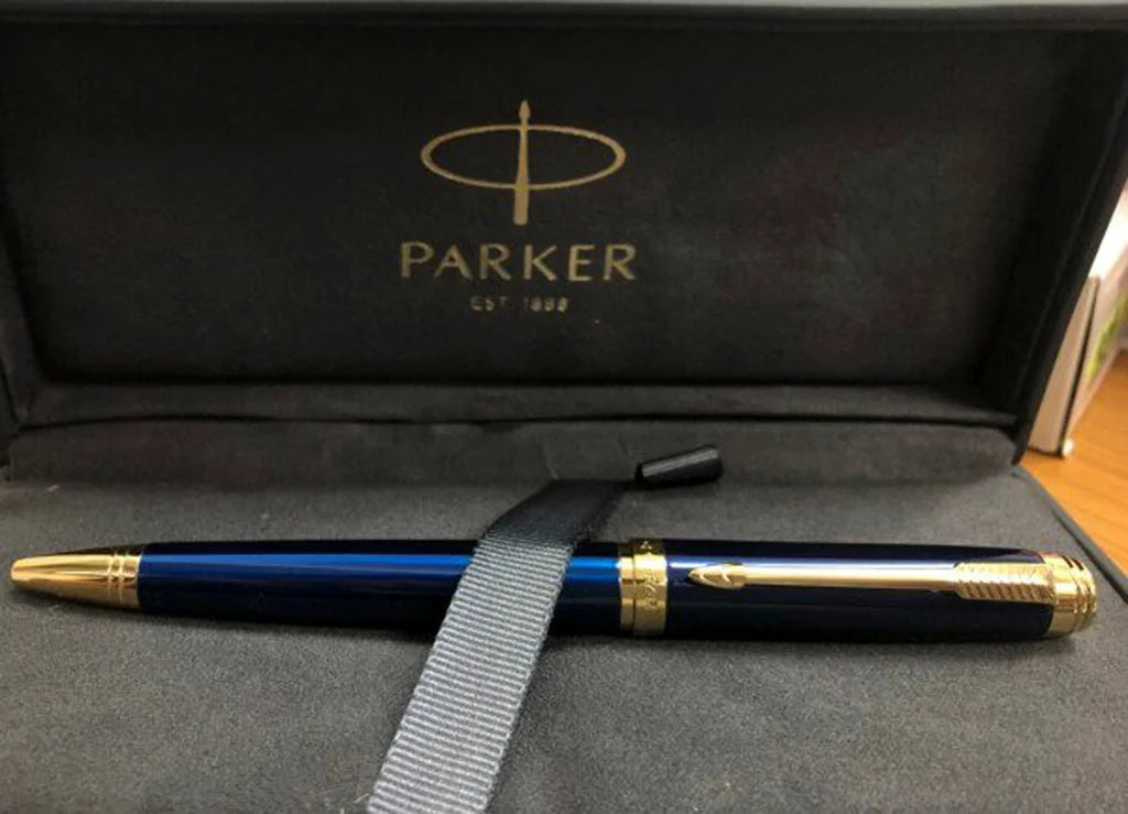 Parker Ambient  Blue Gold Trim Ball Pen
