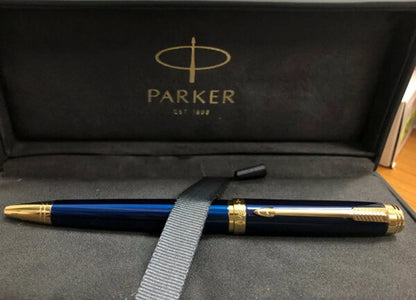 Parker Ambient  Blue Gold Trim Ball Pen