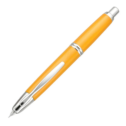 Pilot Capless 18K Yellow Chrome Trim Medium Fountain Pen 2405