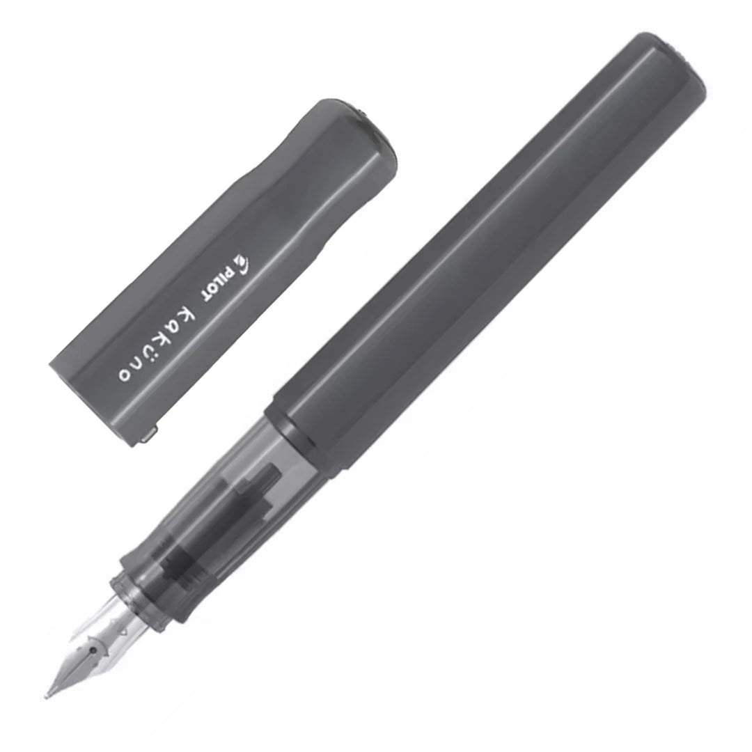 Pilot Kakuno Grey Fountain Pen Medium