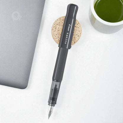 Pilot Kakuno Grey Medium Fountain Pen