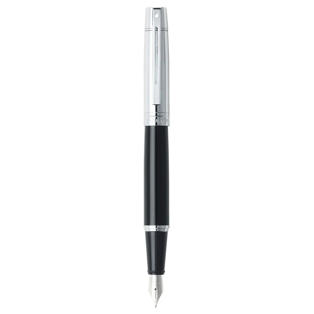 Sheaffer 9314 Black Chrome CT Fountain Pen  Medium Nib