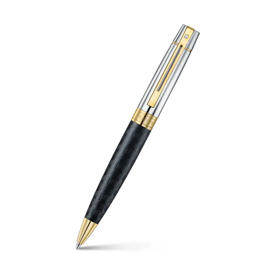 Sheaffer 9347Ball Pen Engraved Mt Black Chrome Ball Pen