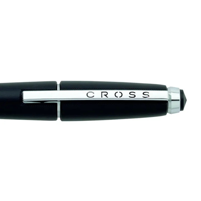 Cross 555-2 Edge Black Chrome Roller Pen Cross