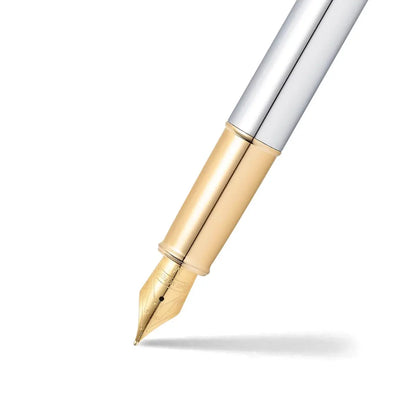 Sheaffer 9340 Chrome With GT Fountain Pen  Medium Nib