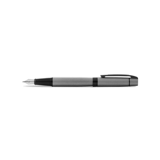 Sheaffer 9345 Matte Grey Lacquer -Black Fountain Pen Medium Nib