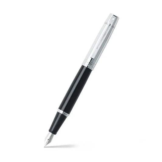 Sheaffer 9314FP Black Chrome CT Fountain Pen Fine