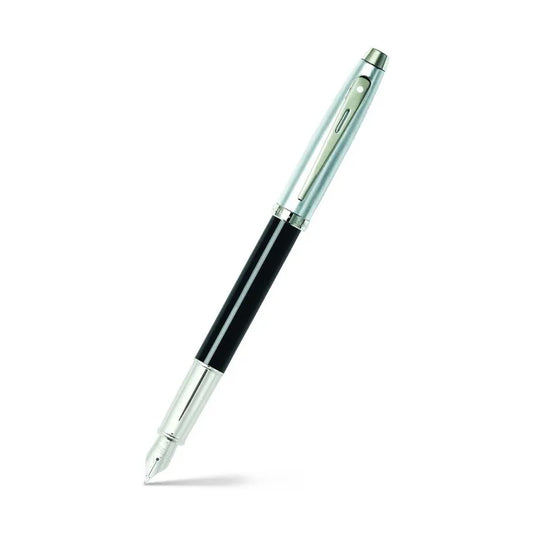 Sheaffer 9313 Black Chrome Fountain Pen  Medium Nib