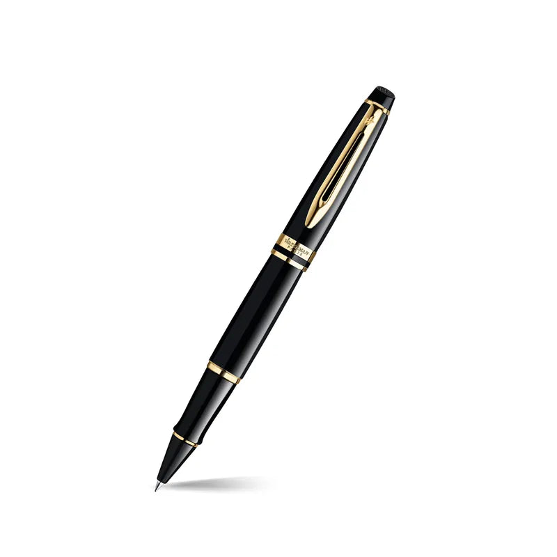 Waterman Expert Mars Black Gold Trim Roller Pen