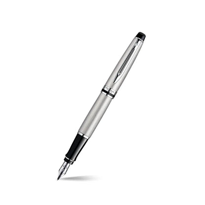 Waterman Expert Stainless Steel Chrome Trim Medium Nib Fountain Pen