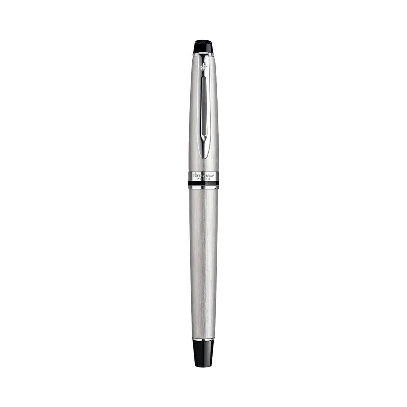 Waterman Expert Stainless Steel Chrome Trim Medium Nib Fountain Pen