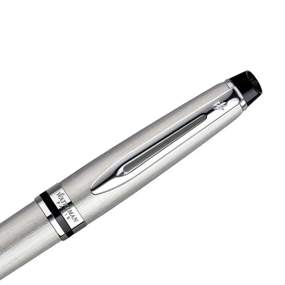 Waterman Expert Stainless Steel Chrome Trim Medium Nib Fountain Pen