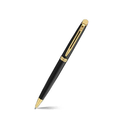 Waterman Hemisphere Mars Black Gold Trim Ball Pen