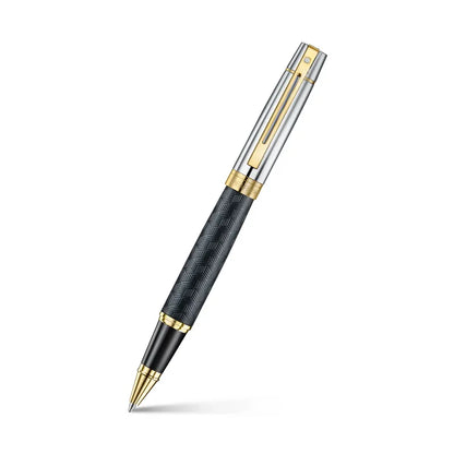 Sheaffer 9347 Engraved Mt Black Chrome Roller Pen