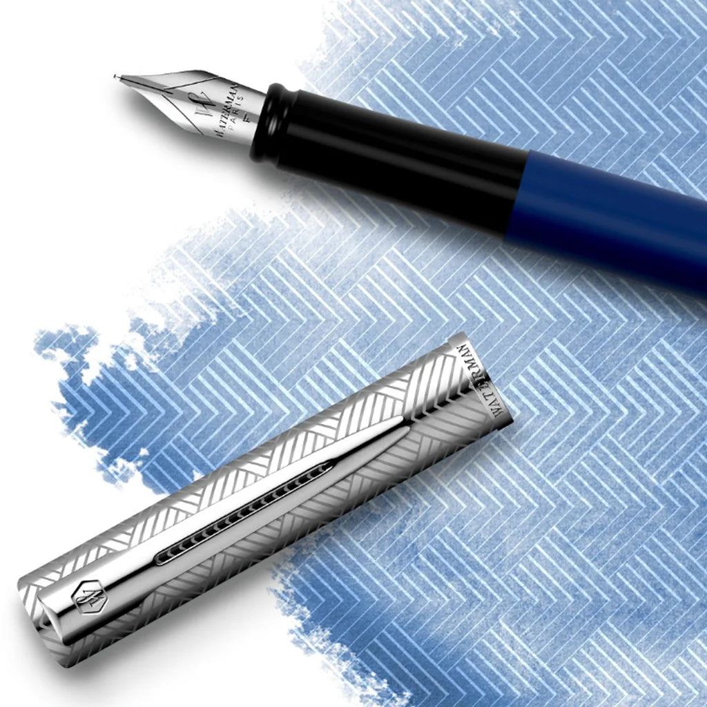 Waterman Allure Deluxe Blue Fine Nib Fountain Pen