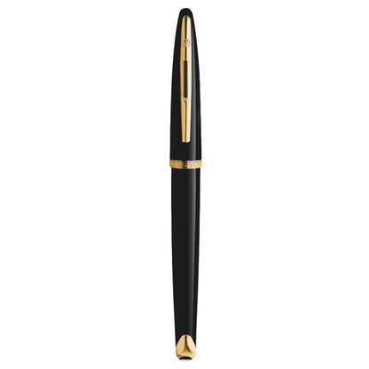 Waterman Carene Sea Black Gold Trim Medium Nib Fountain Pen