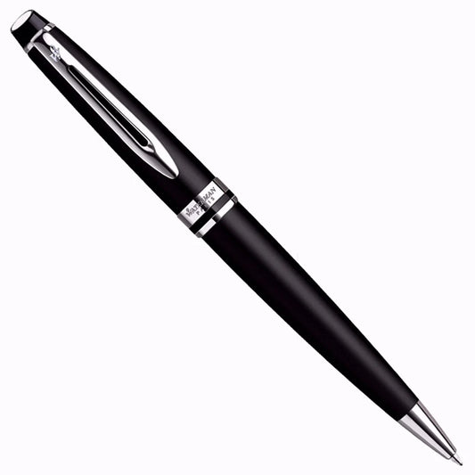 Waterman Expert Matte Black Chrome Trim Ball Pen