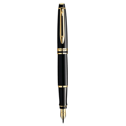 Waterman Expert Mars Black Gold Trim Medium Nib Fountain Pen