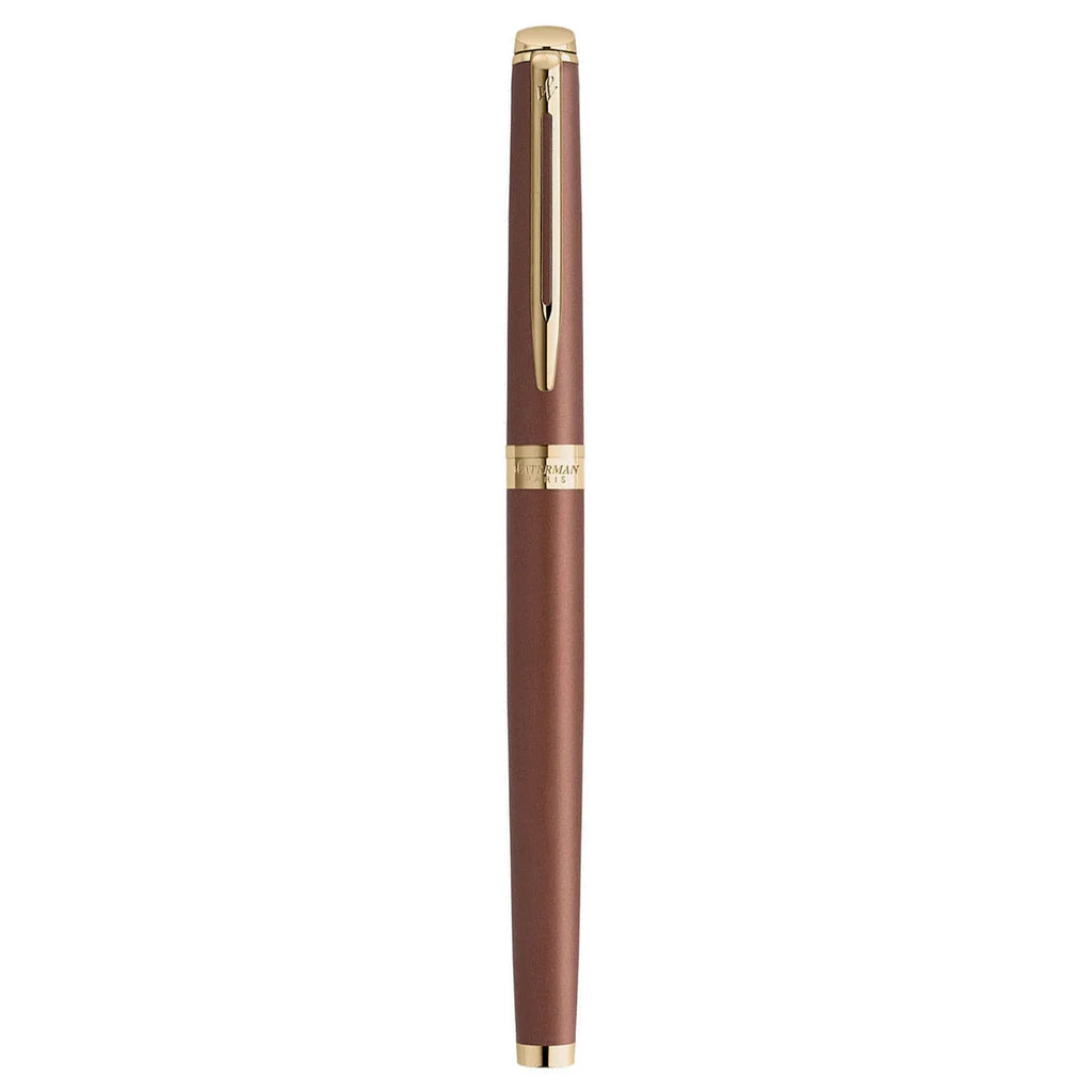 Waterman Hemisphere Metallic Copper Gold Trim Fine Fountain Pen