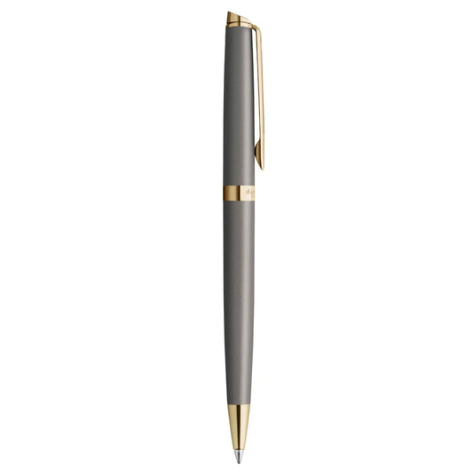 Waterman Hemisphere Metallic Grey Lacquer Gold Trim Ball Pen