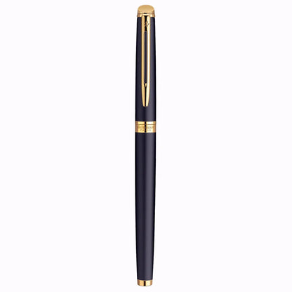 Waterman Hemisphere Matte Black Gold Trim Medium Fountain Pen