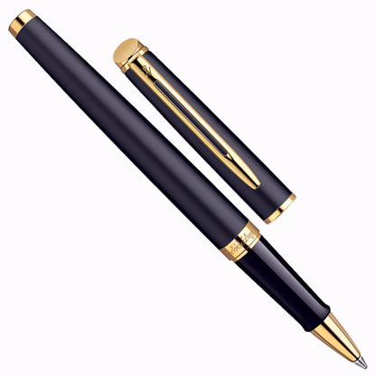 Waterman Hemisphere Matt Black Gold Trim Roller Pen