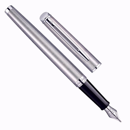Waterman Hemisphere Stainless Steel Chrome Trim Medium Nib Fountain Pen