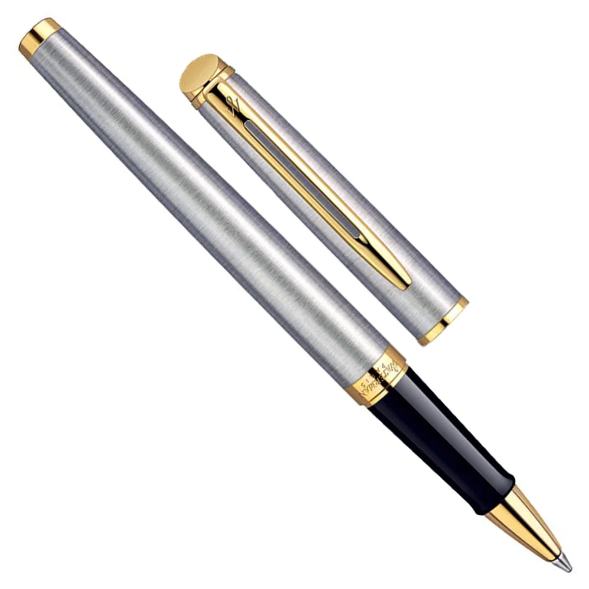 Waterman Hemisphere SS Gold Trim Roller Pen