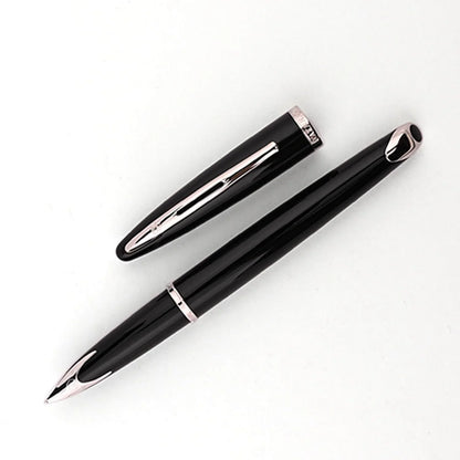 Waterman Carene Sea Black Chrome Trim Medium Nib Fountain Pen