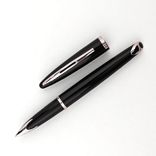 Waterman Carene Sea Black Chrome Trim Medium Nib Fountain Pen