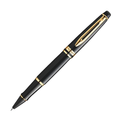 Waterman Expert Mars Black Gold Trim Roller Pen