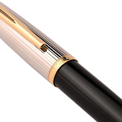Waterman Carene Deluxe  Black Gold Trim Ball Pen