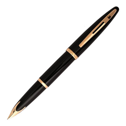Waterman Carene Sea Black Gold Trim Medium Nib Fountain Pen
