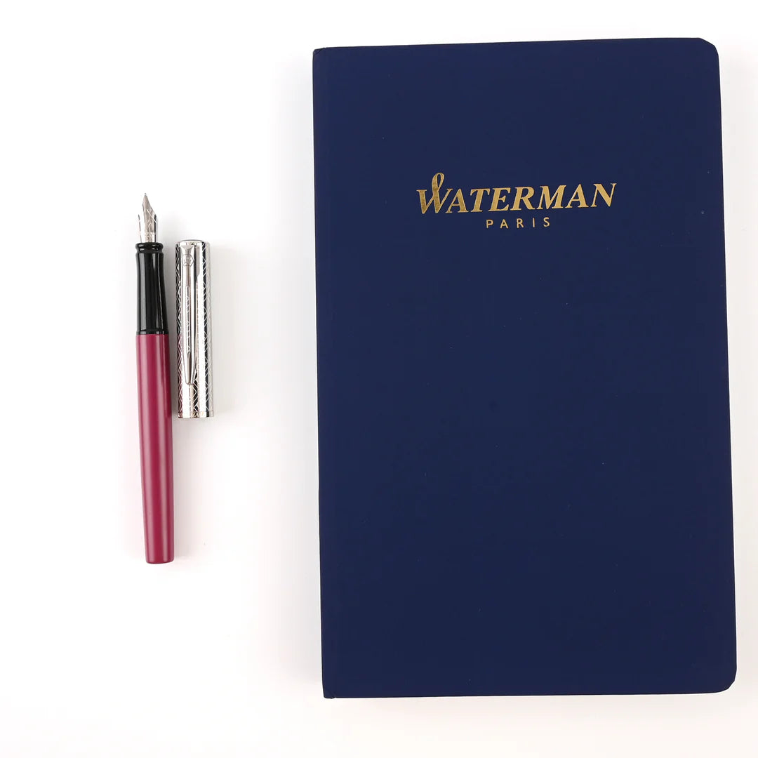 Waterman Allure Pink Fine Nib Fountain Pen With Note Book Gift Set