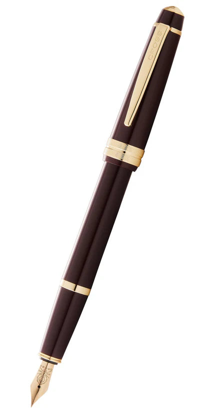 Cross 746-11 Bailey Light Burgandy Resin/ Gold Trim Fountain Pen
