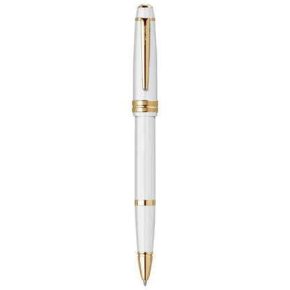 Cross 745-10 Bailey Light White Resin Gold Trim Roller Pen