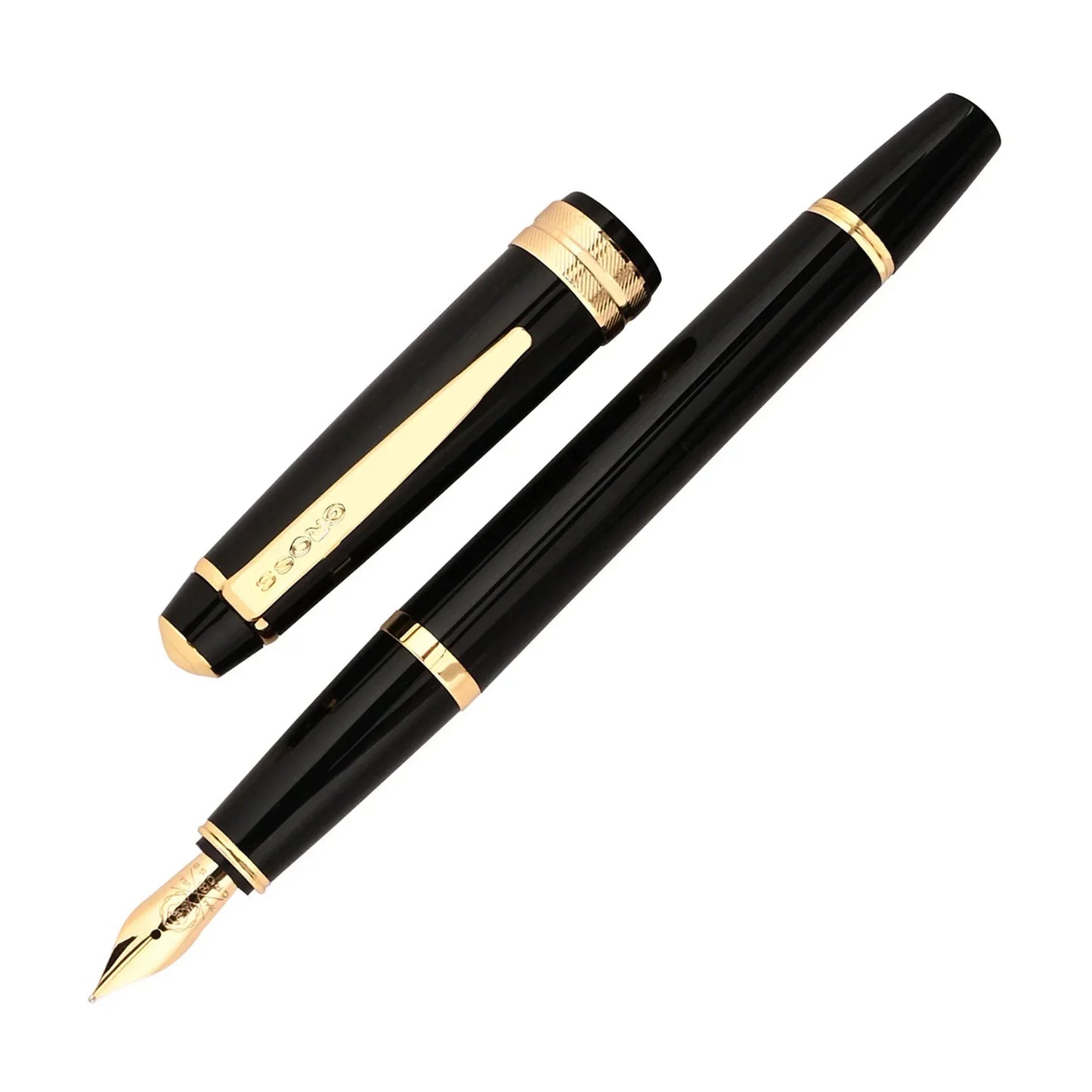 Cross 746-9 Bailey Light Black Resin / Gold Trim Fountain Pen