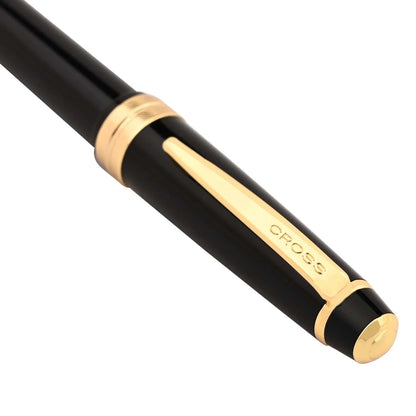 Cross 745-9 Bailey Light Black Resin / Gold Trim Roller Pen