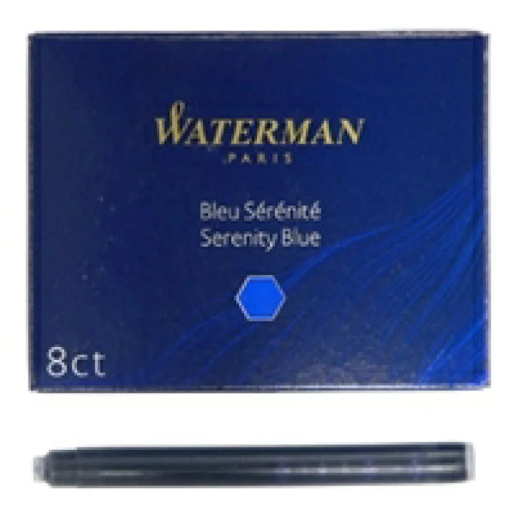 Waterman  Cartridge Blue Serinity Florida Blue (pack of 8)
