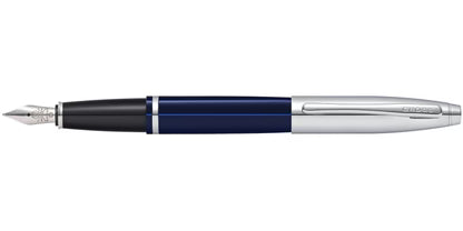 Cross AT0116-3 Calais Crome Blue Fountain Pen