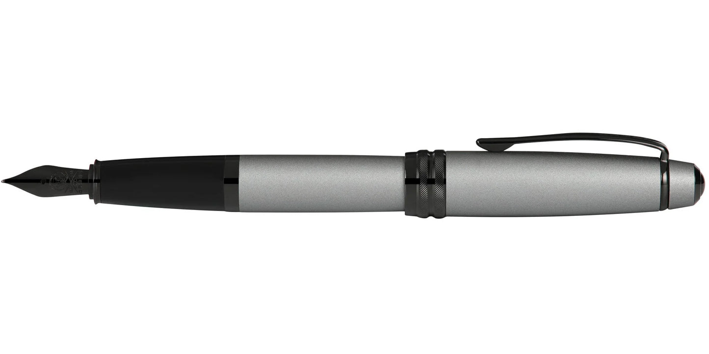 Cross 456-20 Bailey Matte Grey Fountain Pen
