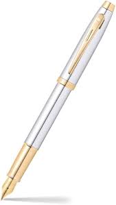 Sheaffer 9340 Chrome With GT Fountain Pen  Medium Nib