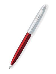 Sheaffer 9307Ball Pen Red -Brushed Chrome Ball Pen