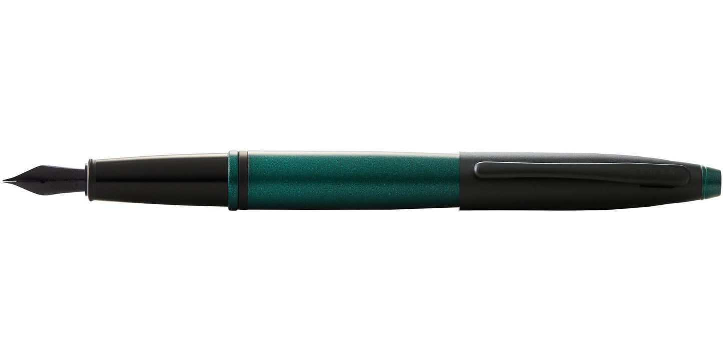 Cross AT0116-25 Calais Green/ Black Fountain Pen