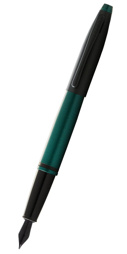 Cross AT0116-25 Calais Green/ Black Fountain Pen
