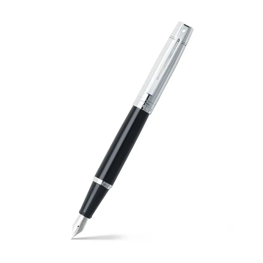 Sheaffer 9314 Black Chrome CT Fountain Pen  Medium Nib
