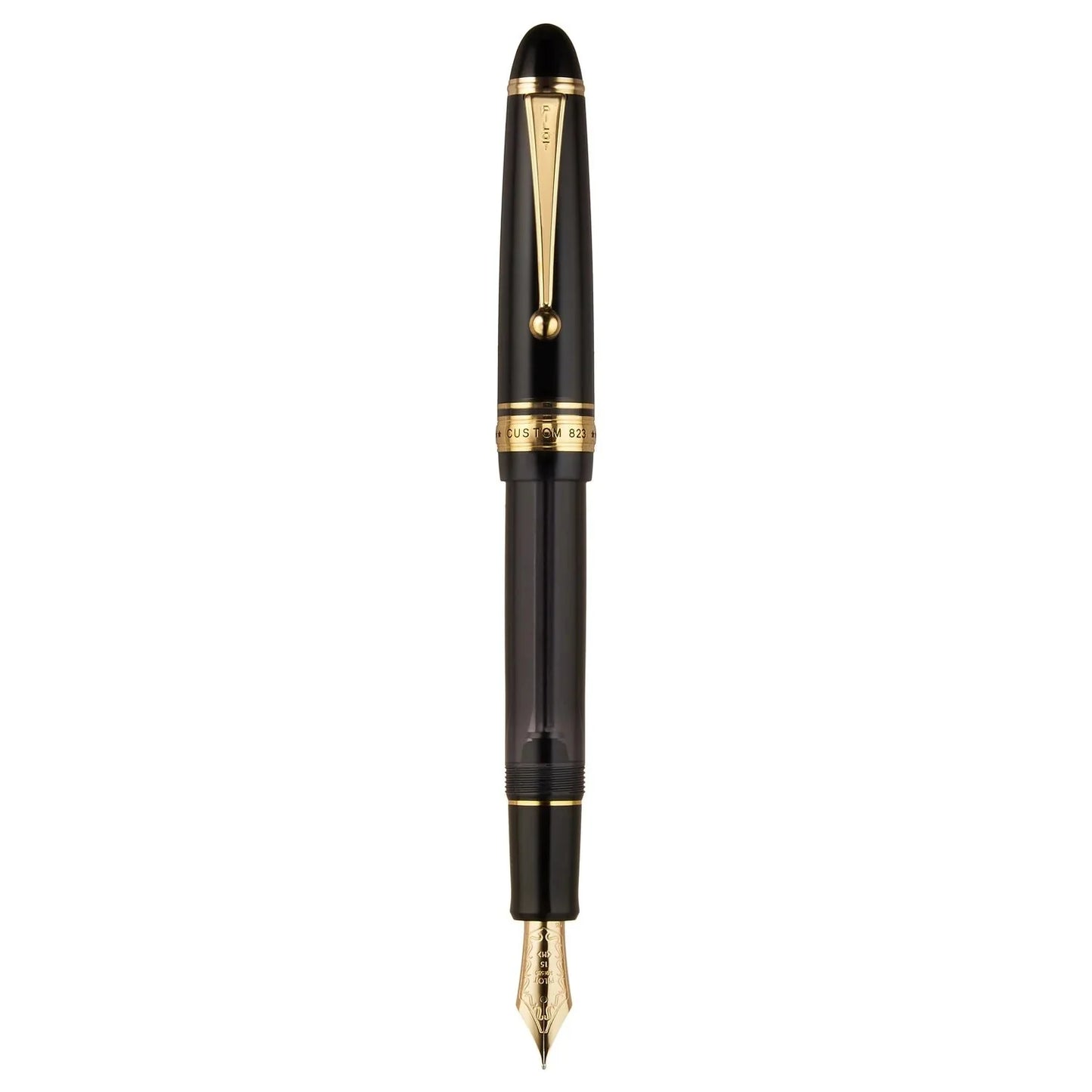 Pilot Custom 823 Black Fountain Pen Fine + Ink Bottle