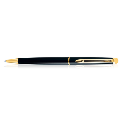 Waterman Hemisphere Mars Black Gold Trim Ball Pen